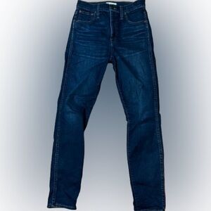 Madewell 10 Inch High Rise Skinny Blue Jeans Size 27